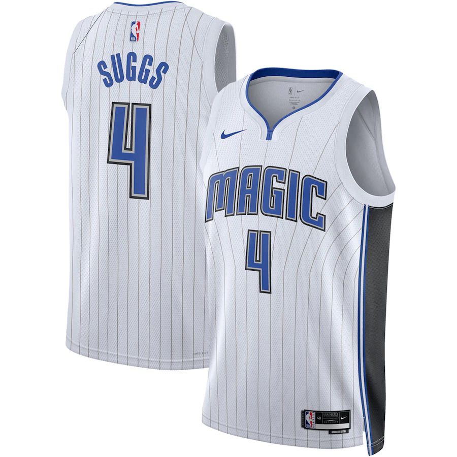 Men Orlando Magic #4 Jalen Suggs Nike White Association Edition 2022-23 Swingman NBA Jersey->youth nba jersey->Youth Jersey